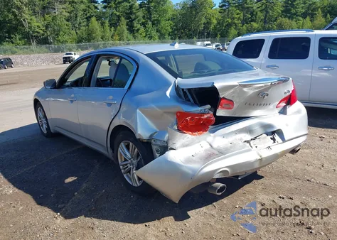 2012 Infiniti G37X z USA, uszkodzony, nr VIN JN1CV6ARXCM670363